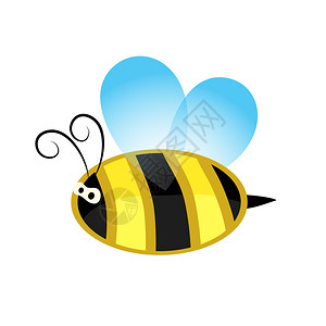 卡通可爱蜜蜂矢量元素图片