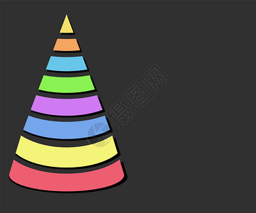 颜色设计圣诞节树底有条纹圣诞快乐派对邀请种群矢量插图图片
