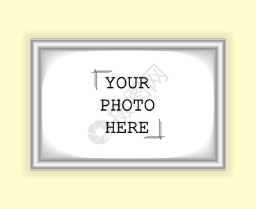 照片文凭或本的垂直银形框和该可用于文本图片