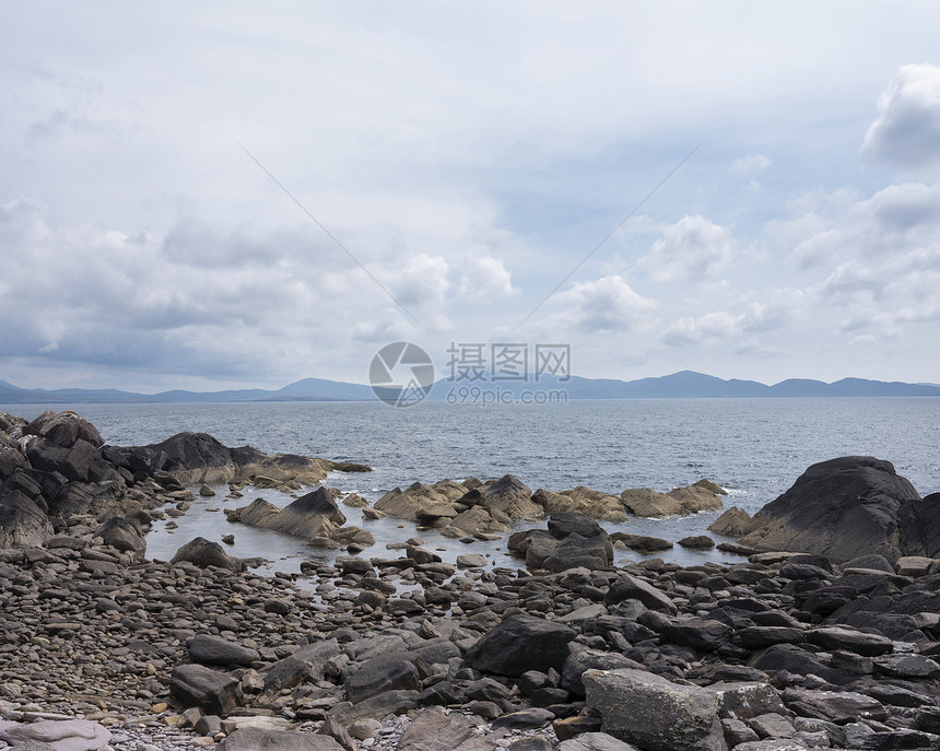 在西伊莱兰的凯里海岸边面上图片