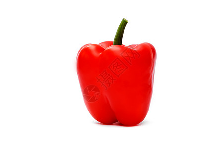 紫外辉石红辣椒在白背景上胡椒是孤立的背景