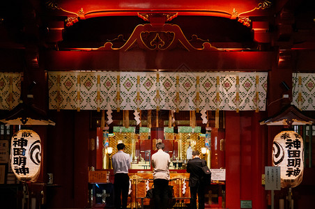 日本神道教建筑木制的江户高清图片