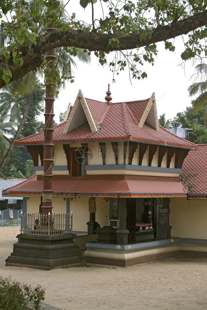 南印度风格的寺庙图片
