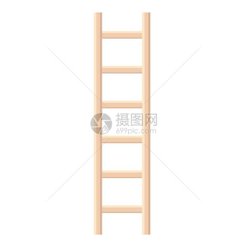 木制梯子矢量说明图片