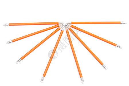 纯白背景的惊人孤立铅笔橙色背景的惊人孤立铅笔背景图片