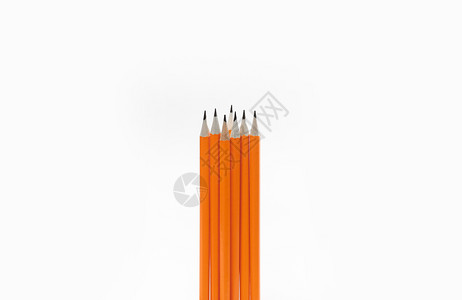 纯白背景的惊人孤立铅笔橙色背景的惊人孤立铅笔图片
