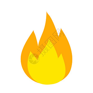 愤怒的火素材隔离储量矢消防图标背景