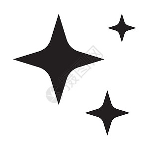 火花图标白背景的星象图标平面风格亮相的星象图标用于您的网站设计标识应用程序ui闪亮的符号背景