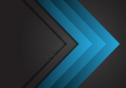 黑色灰设计的蓝箭头钢向抽象蓝箭头现代未来背景矢量图片