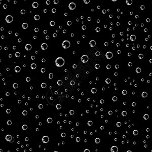 黑背景的苏打汽水泡作为无缝模式图片