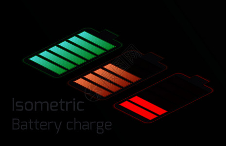 红色电池移动电话接口的矢量元素场地的和设计设计图片