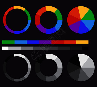 颜色梯度圆您设计的矢量元素图片