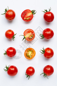 全切的西红柿视图图片