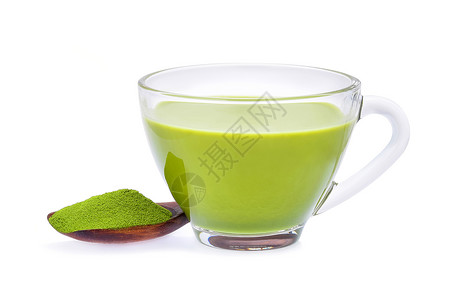 热绿茶拿铁图片