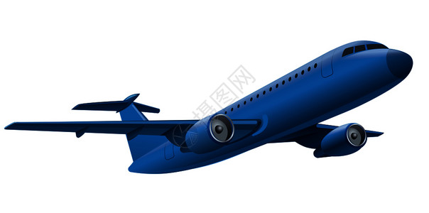 蓝色飞机背景图片