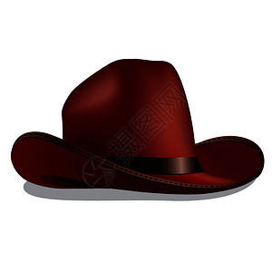 牛仔背景美国传统牛仔帽设计图片