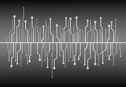 技术线条符号背景矢量图片