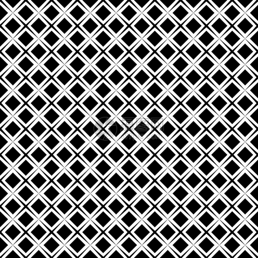 抽象无缝的几何背景白色上的黑线和方形纺织品包装和壁纸的实用解决方案图片