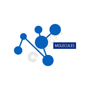 分子结构化学式插画