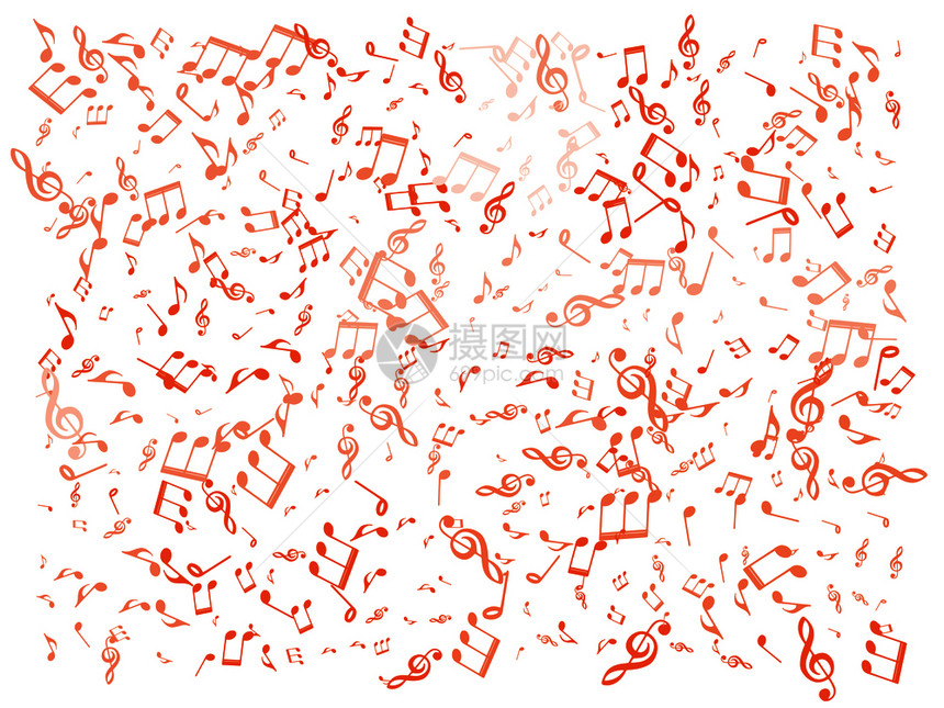 音乐笔记符号矢量插图eps10音乐笔记符号矢量插图图片