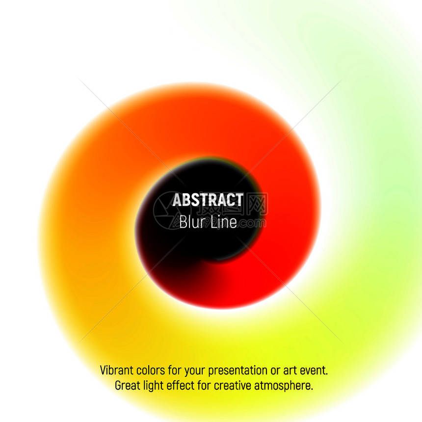 带有高强度动态色彩的抽象模糊线条图片