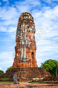 洛卡亚苏塔拉姆泰国大城府的watlokayasutharam寺庙泰国大城府watlokayasutharamtemple背景