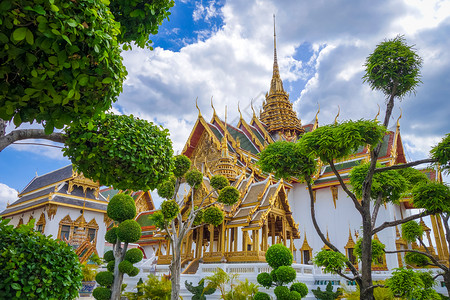 普拉加区泰国曼谷大皇宫综合地标泰国曼谷大皇宫背景