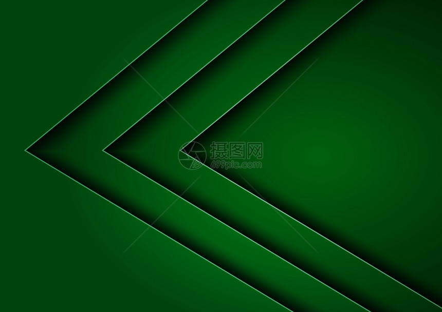含有重叠平面的抽象矢量背景绿色调用于商业设计书籍封面小册子和页印刷出版物图片