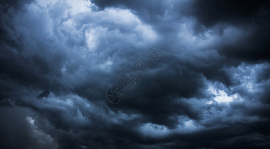 内布拉斯加州乌云大风暴背景