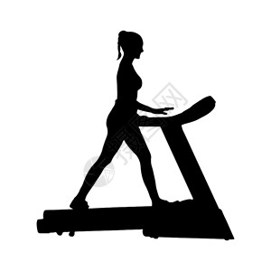 运动会主视觉女火车在跑步机上平的轮椅板设计插画