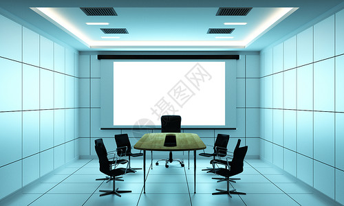 会议室和桌现代风格高清图片