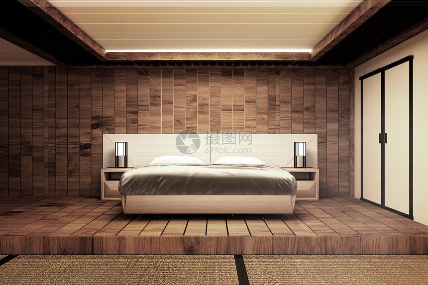 现代日式本卧室模拟设计最美的卧室图片