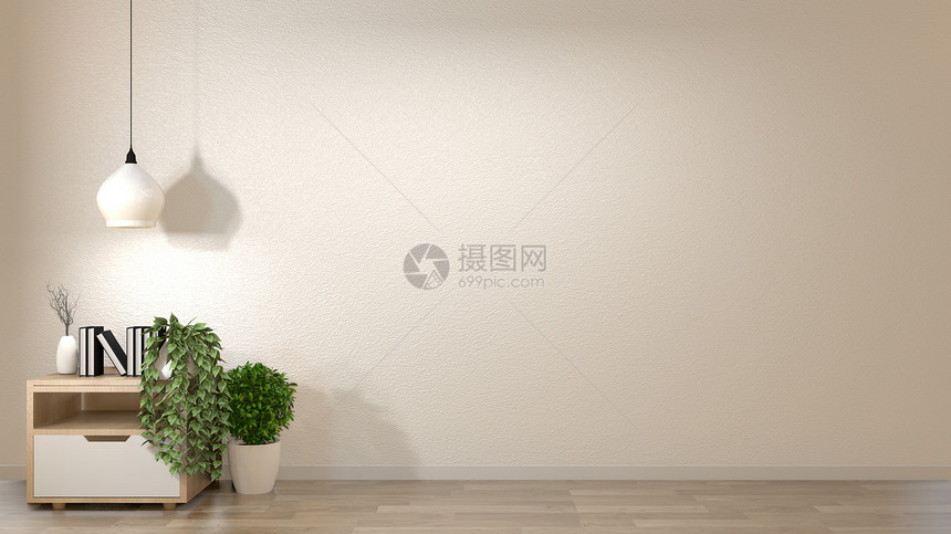 室内空背景zen风格装饰用地板木日本式3d图片