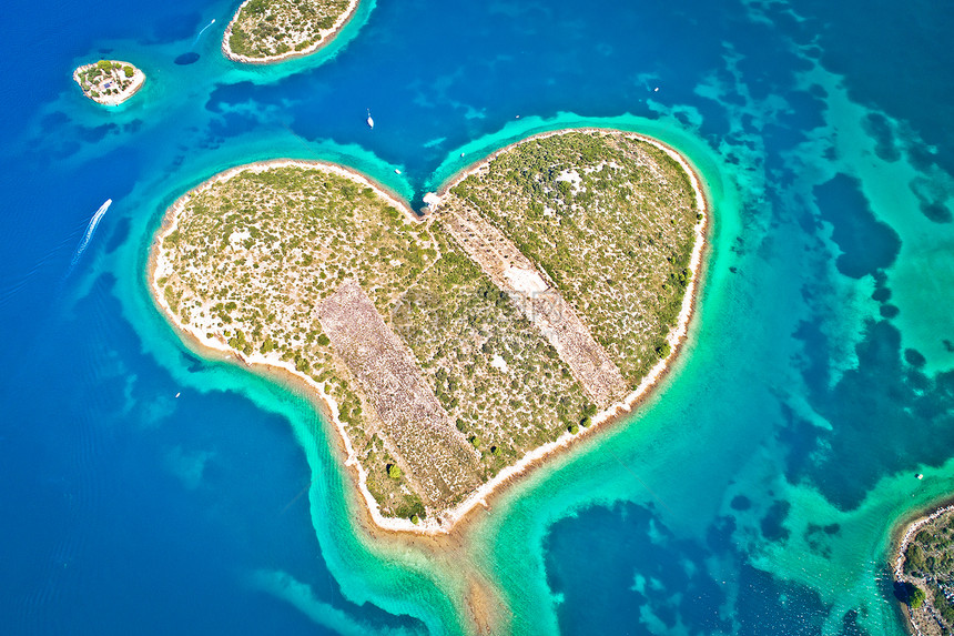 扎达尔群岛空中观察区卡拉马提亚clati地区图片