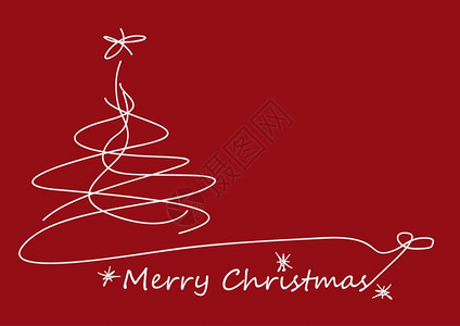 圣诞明信片抽象树矢量自由设计背景图片