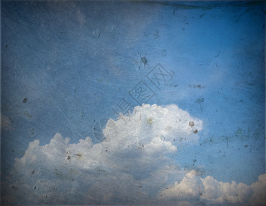 蓝色天空的云闪发光背景图片