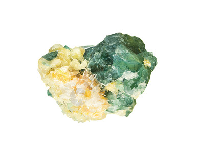 柳岩写真天然矿物岩标本来自伊尔库茨克地区斯柳迪亚卡伊尔库茨克地区俄罗斯以白色背景孤立的绿蓝亚帕岩宝石背景