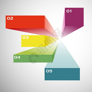 数字7创意合成图用于商业务的老式矢量信息图项目插画