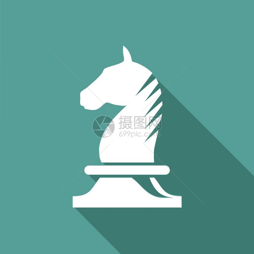象棋之马的矢量符号图片