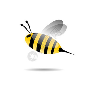 矢量符号抽象飞行蜜蜂图片