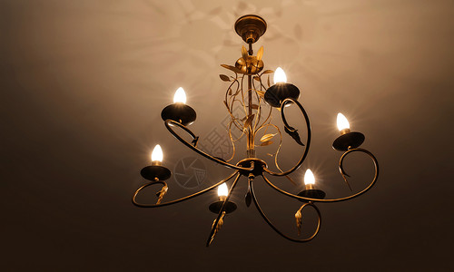 现代吊灯是一种环形装饰灯具设计在天花板或墙壁上架设图片