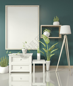 绿色风格的室内装修背景图片