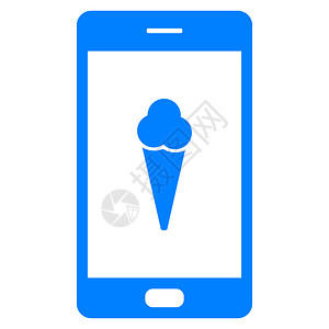 冰淇淋和智能手机图片
