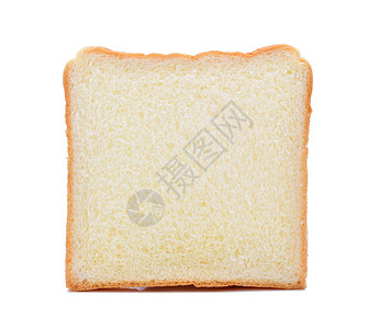 白底框上孤立的面包图片