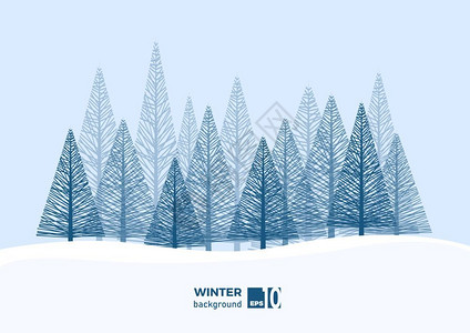 堕落者圣诞节抽象矢量冬季地貌背景设计图片