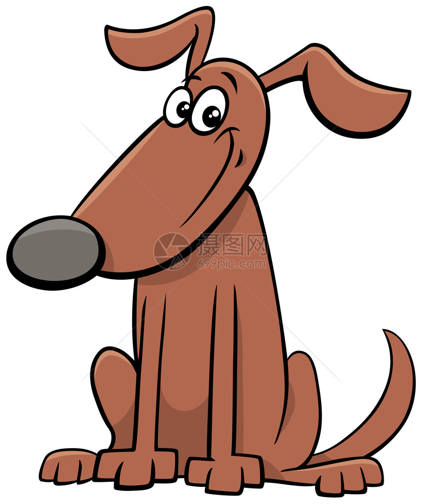 有趣的棕色狗图片