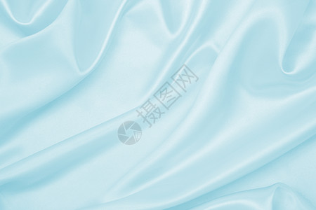 优雅的蓝色丝绸或席子奢侈布质可用作抽象背景高清图片