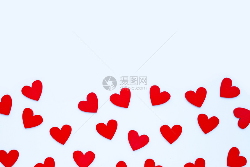 valentirsqu日白背景的红心复制烟雾图片