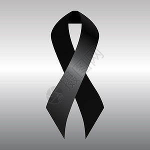吊唁黑色哀悼带插图用于您设计的黑色哀悼带设计图片