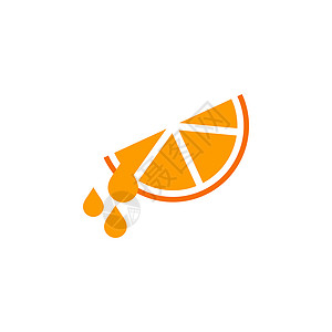果汁标志橙果图形设计模板背景